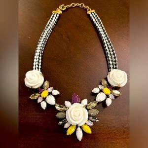 J. Crew Statement Floral Necklace​​​​​​